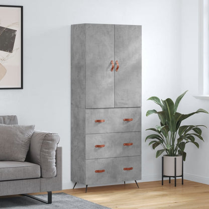 Skåp Betonggrå 69,5x34x180 cm