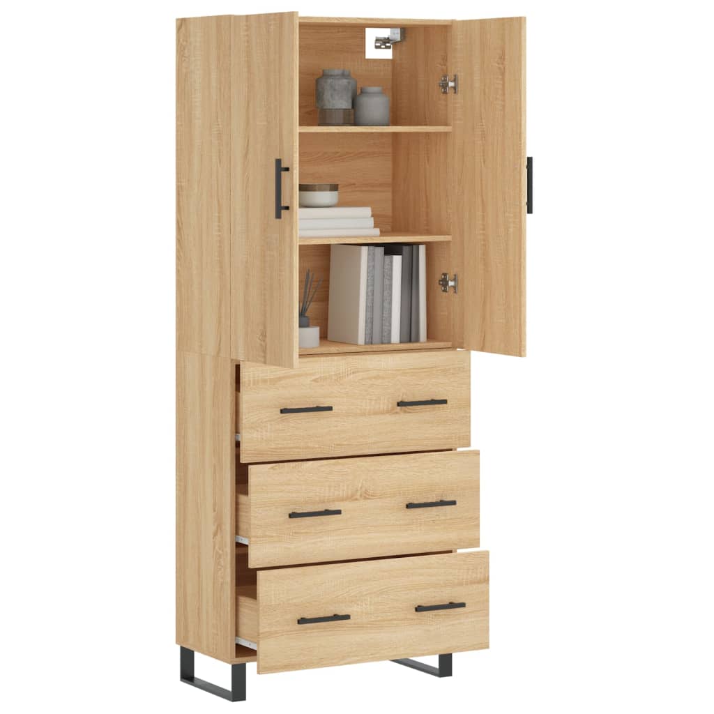 Skåp Sonoma Ek 69,5x34x180 cm