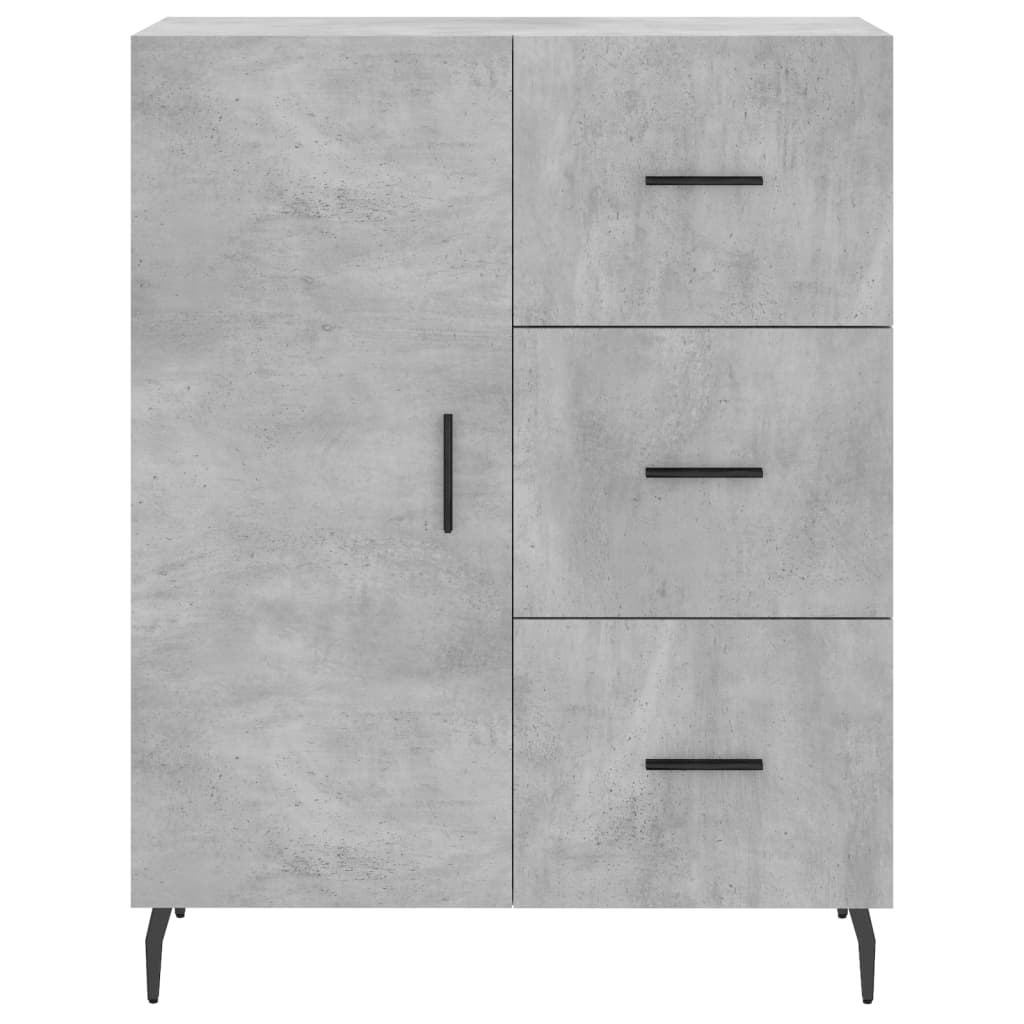 Skåp Betonggrå 69,5x34x180 cm
