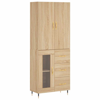 Skåp Sonoma Ek 69,5x34x180 cm