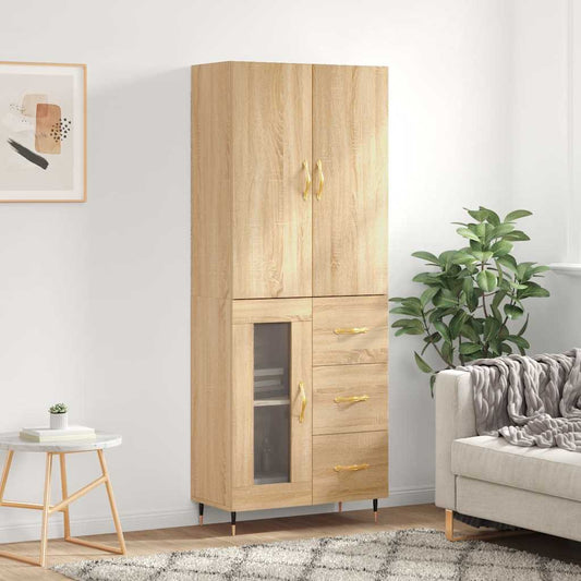 Skåp Sonoma Ek 69,5x34x180 cm