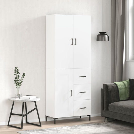 Skåp Vit 69,5x34x180 cm