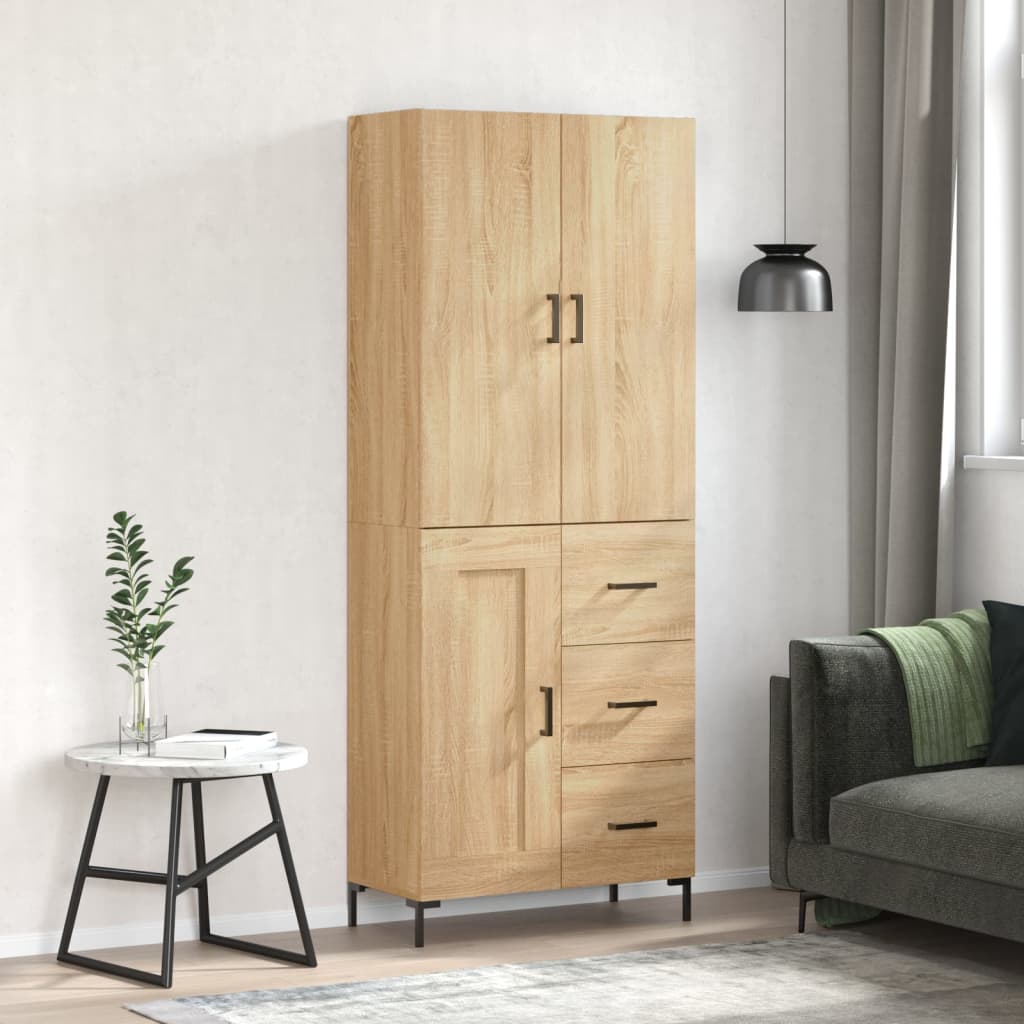 Skåp Sonoma Ek 69,5x34x180 cm