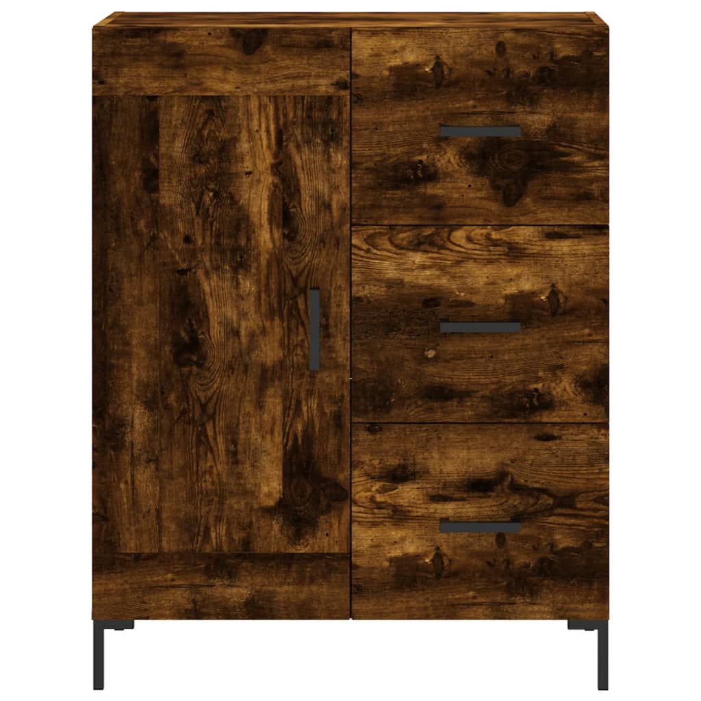 Skåp Rökfärgad Ek 69,5x34x180 cm