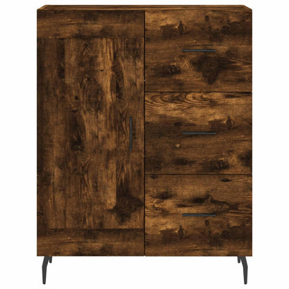 Skåp Rökfärgad Ek 69,5x34x180 cm
