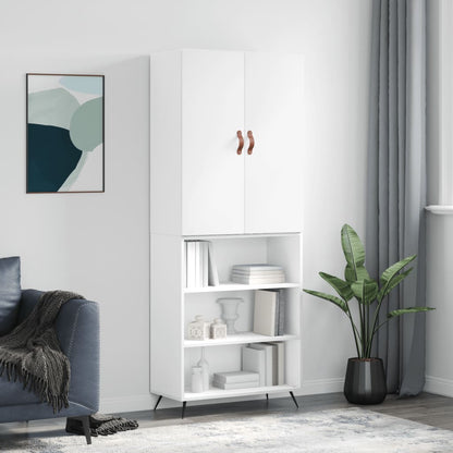 Skåp Vit 69,5x34x180 cm