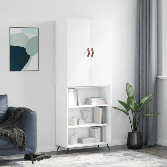 Skåp Vit 69,5x34x180 cm
