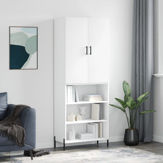Skåp Vit 69,5x34x180 cm