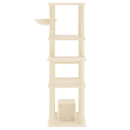 Kattmöbel Klösträd med sisalpelare gräddvit 154 cm
