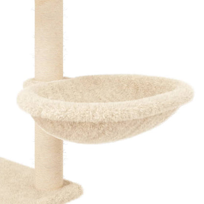 Kattmöbel Klösträd med sisalpelare gräddvit 153 cm