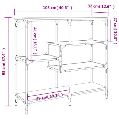 Avlastningsbord Konsollbord Sonoma Ek 103x32x95 cm