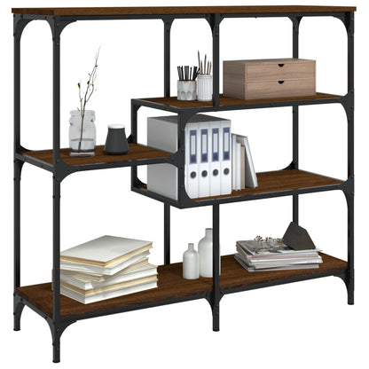 Avlastningsbord brun ek 103x32x95 cm konstruerat trä