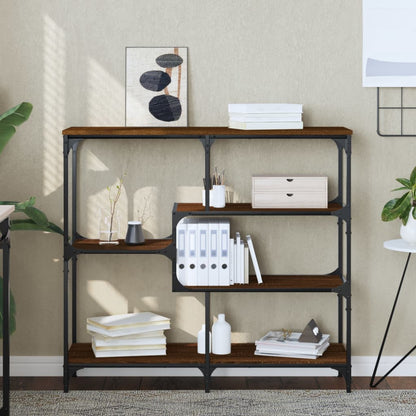 Avlastningsbord brun ek 103x32x95 cm konstruerat trä