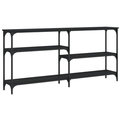 Avlastningsbord Konsollbord Svart 160x29x75 cm