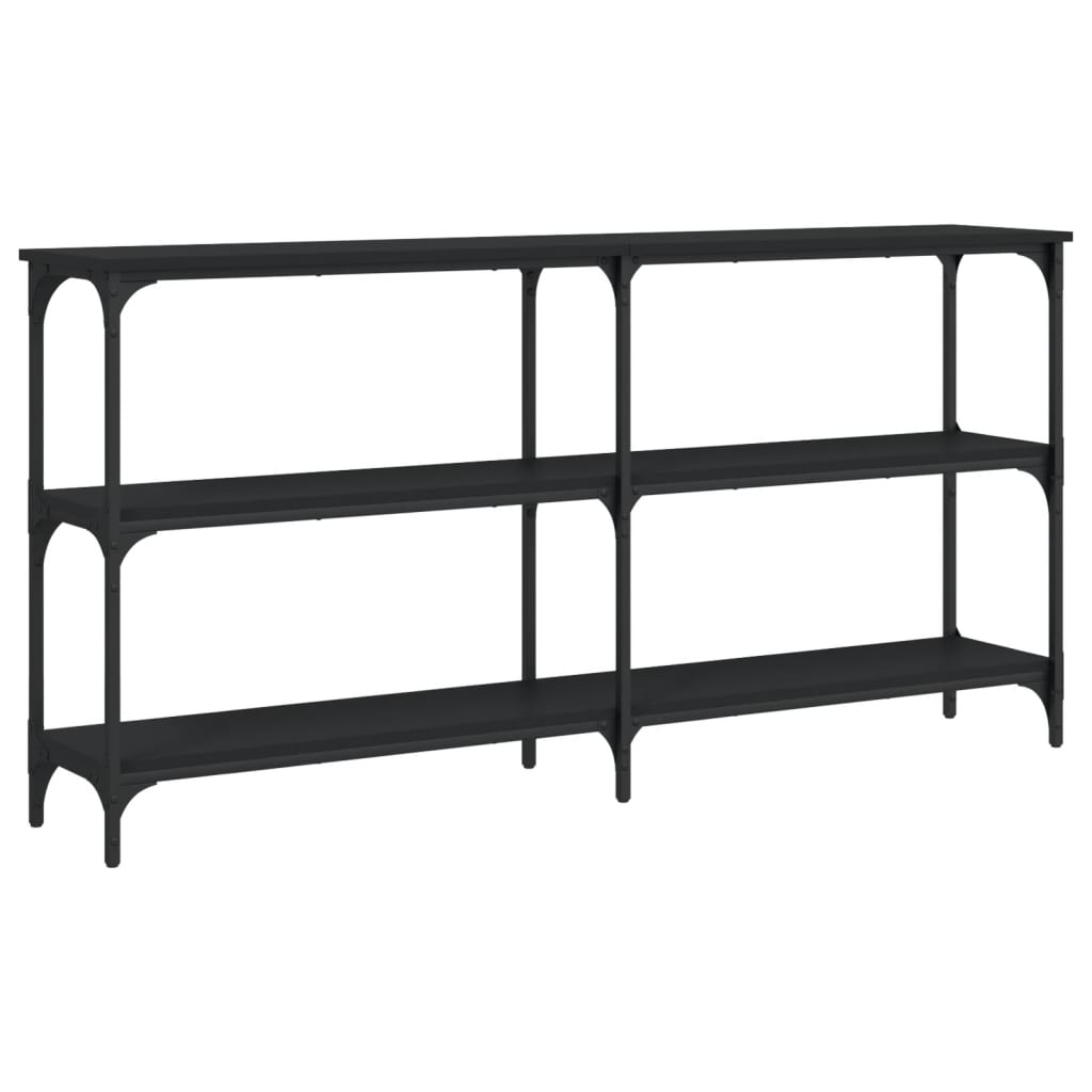 Avlastningsbord Konsollbord Svart 150x29x75 cm