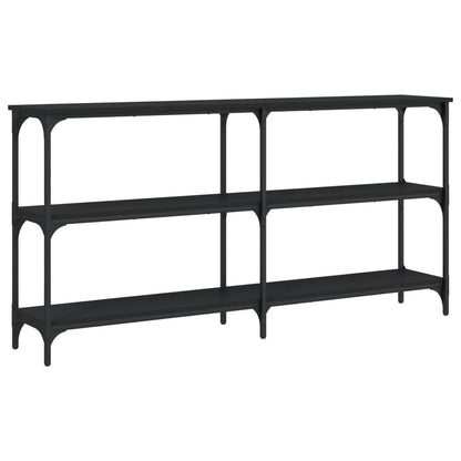 Avlastningsbord Konsollbord Svart 150x29x75 cm