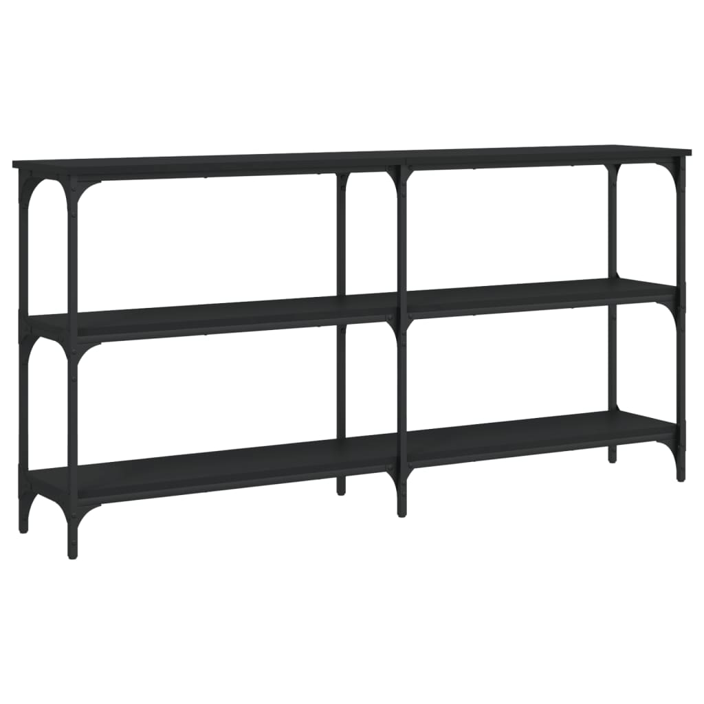 Avlastningsbord Konsollbord Svart 150x29x75 cm