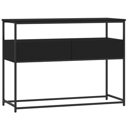 Avlastningsbord Konsollbord Svart 100x40x75 cm