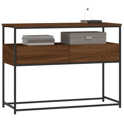 Avlastningsbord Konsollbord Brun Ek 100x40x75 cm