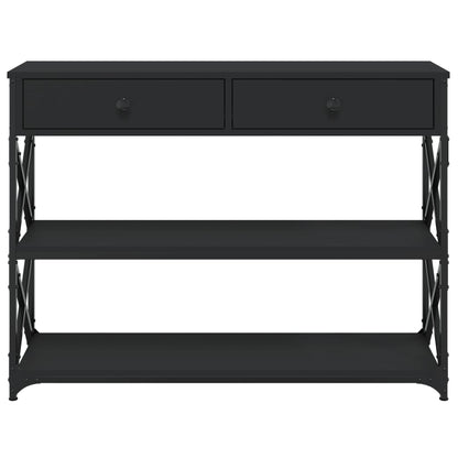 Avlastningsbord Konsollbord Svart 100x28x75 cm
