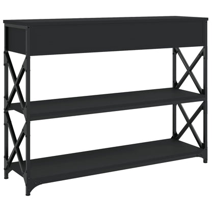 Avlastningsbord Konsollbord Svart 100x28x75 cm