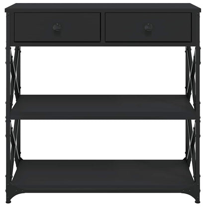 Avlastningsbord Konsollbord Svart 75x28x75 cm