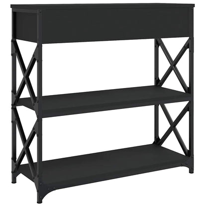 Avlastningsbord Konsollbord Svart 75x28x75 cm