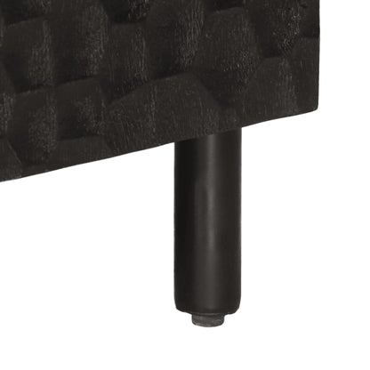 TV-Möbel Svart TV-Bänk 105x33x46 cm massivt mangoträ