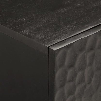 TV-Möbel Trä TV-Bänk Svart 105x33x46 cm massivt mangoträ