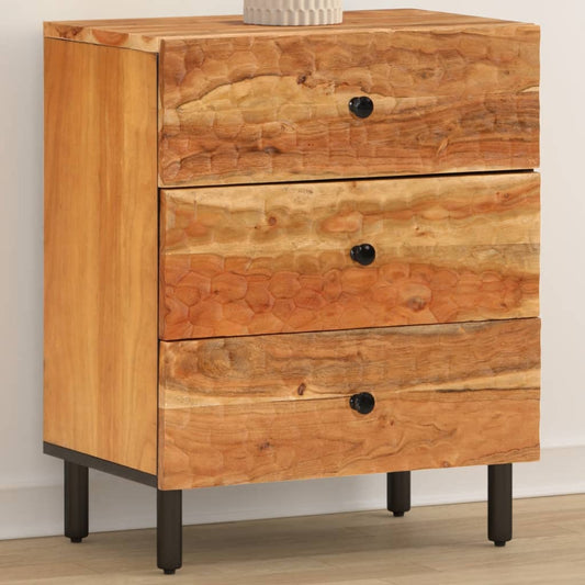 Sängbord Nattduksbord Trä 50x33x60 cm Massivt Akaciaträ