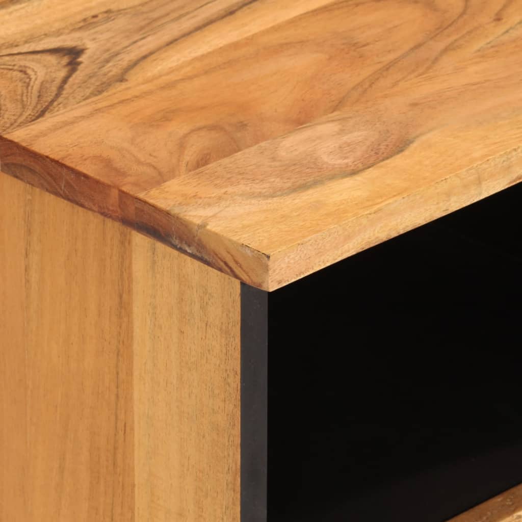 TV-Möbel Trä TV-Bänk 100x33x46 cm massivt akaciaträ