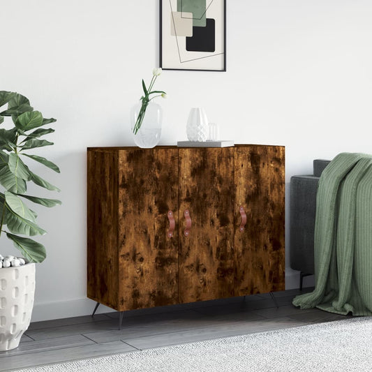Byrå Rökfärgad Ek 90x34x80 cm