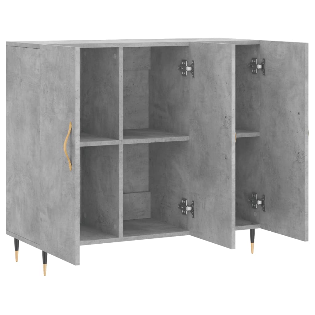 Byrå Betonggrå 90x34x80 cm
