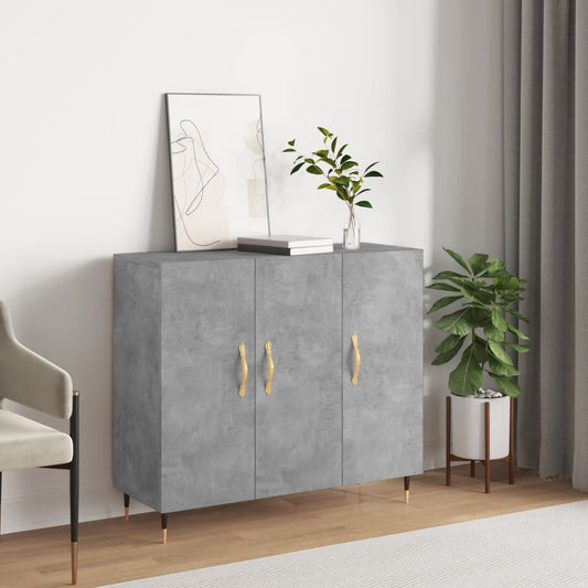 Byrå Betonggrå 90x34x80 cm