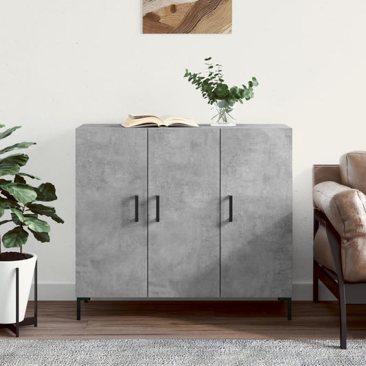 Byrå Betonggrå 90x34x80 cm
