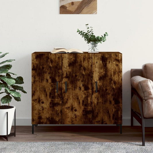 Byrå Rökfärgad Ek 90x34x80 cm