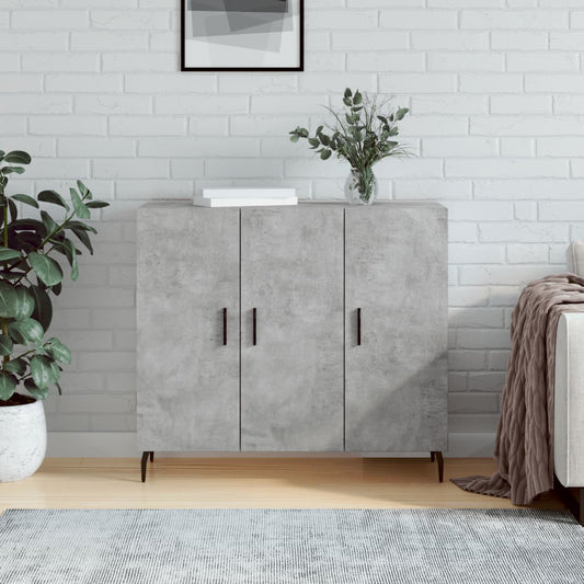 Byrå Betonggrå 90x34x80 cm