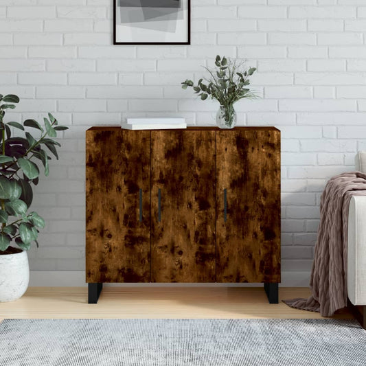 Byrå Rökfärgad Ek 90x34x80 cm