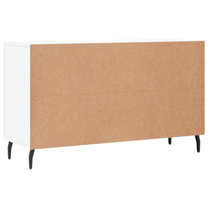 Skåp vit högglans 100x36x60 cm konstruerat trä