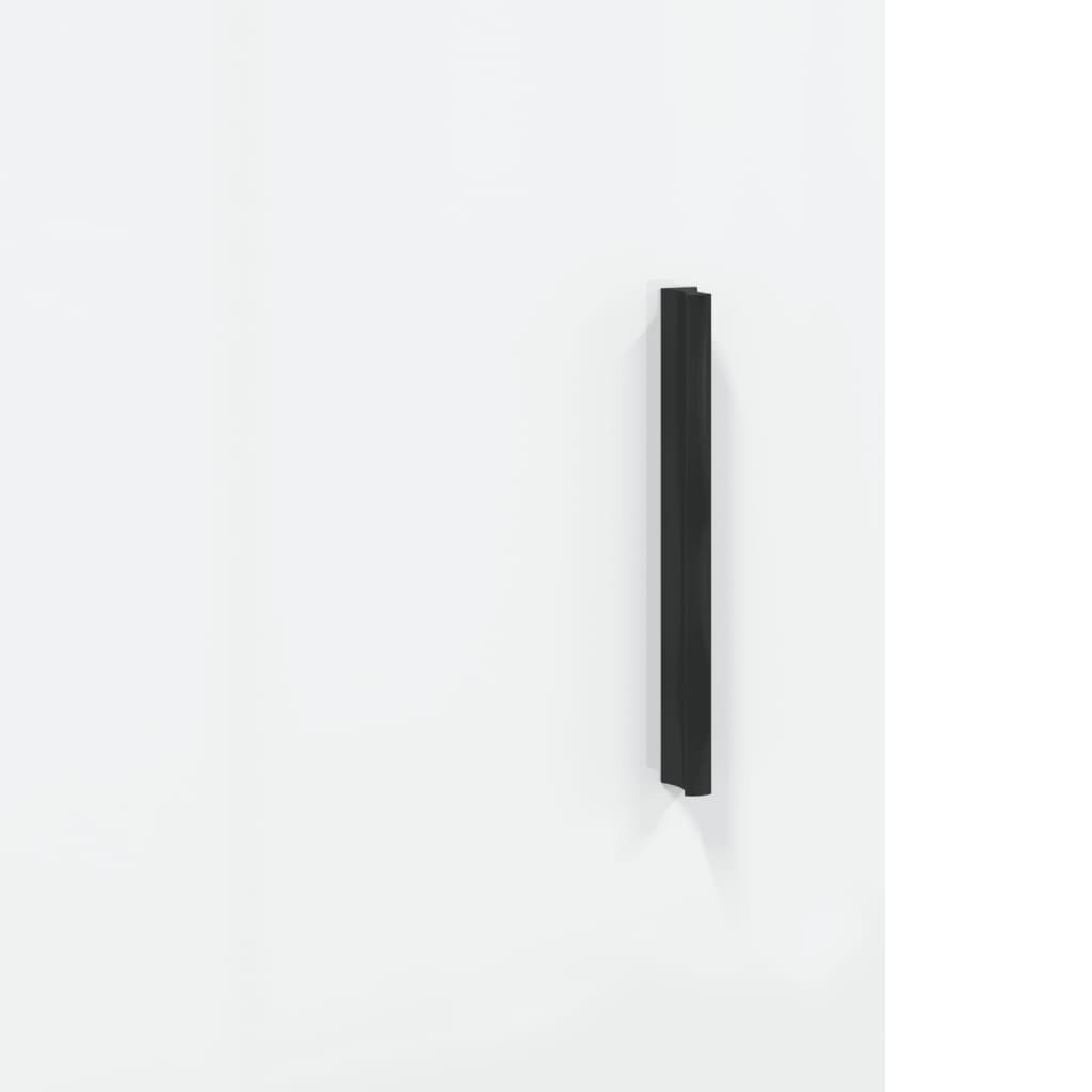 Skåp vit högglans 100x36x60 cm konstruerat trä