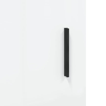 Skåp vit högglans 100x36x60 cm konstruerat trä
