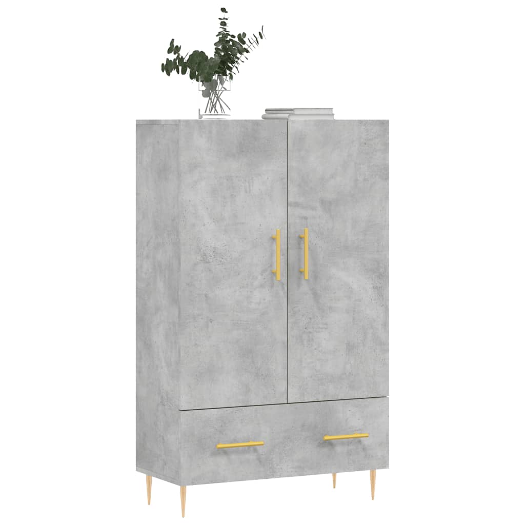 Skåp Betonggrå 69,5x31x115 cm