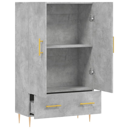 Skåp Betonggrå 69,5x31x115 cm