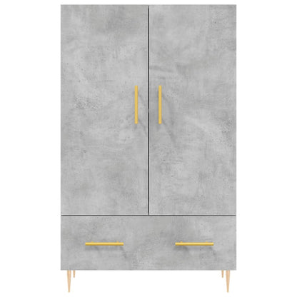 Skåp Betonggrå 69,5x31x115 cm