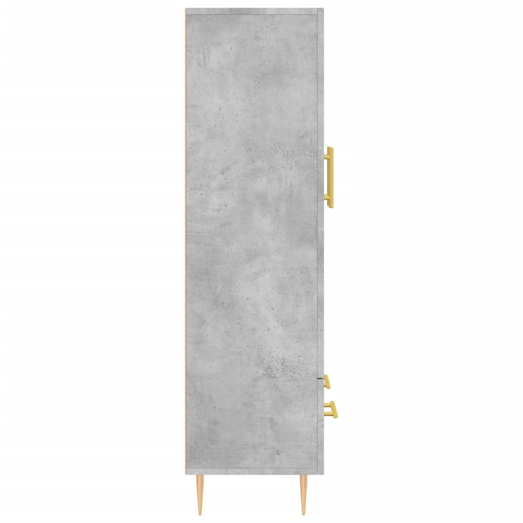 Skåp Betonggrå 69,5x31x115 cm