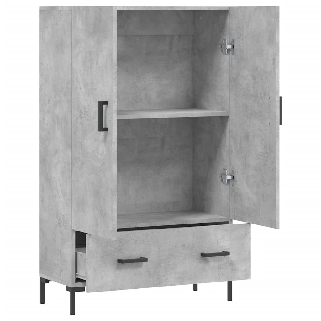 Skåp Betonggrå 69,5x31x115 cm
