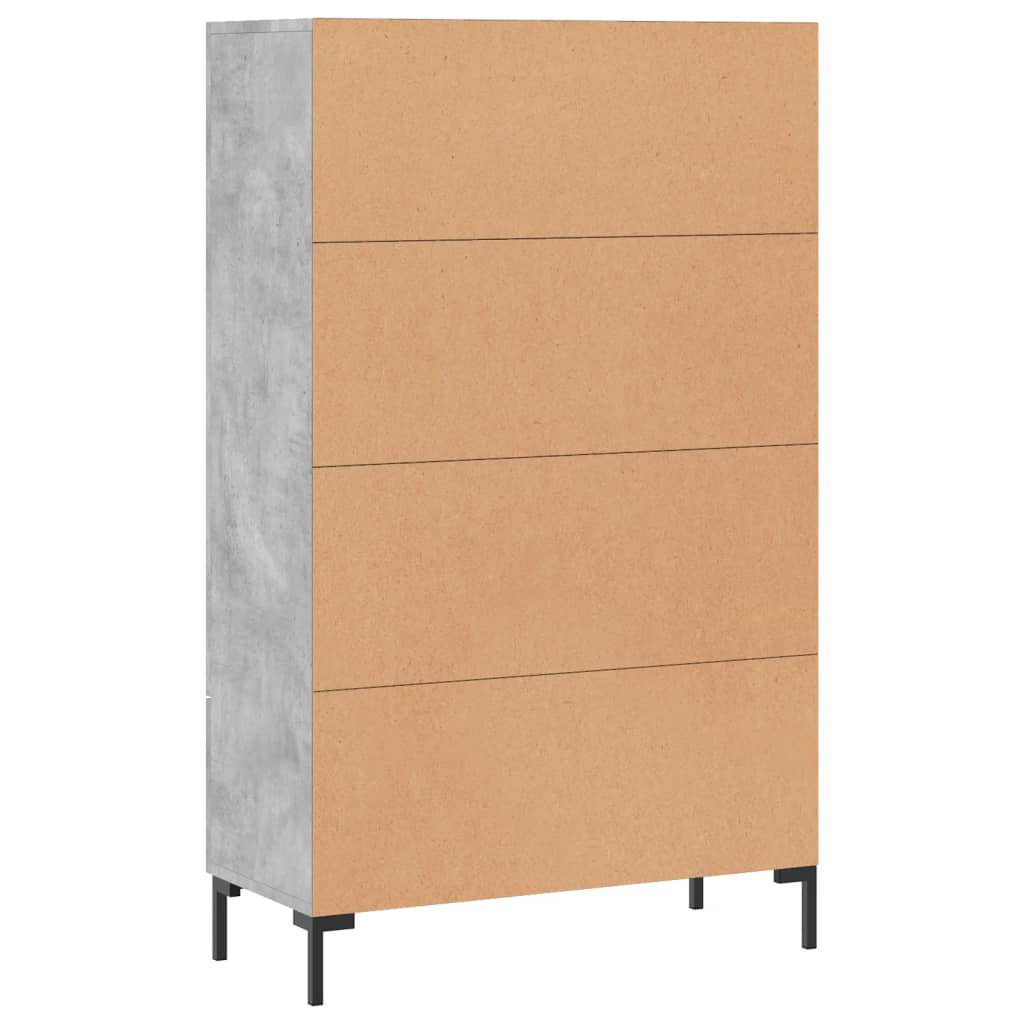 Skåp Betonggrå 69,5x31x115 cm