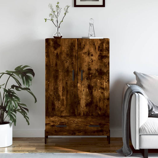 Skåp Rökfärgad Ek 69,5x31x115 cm