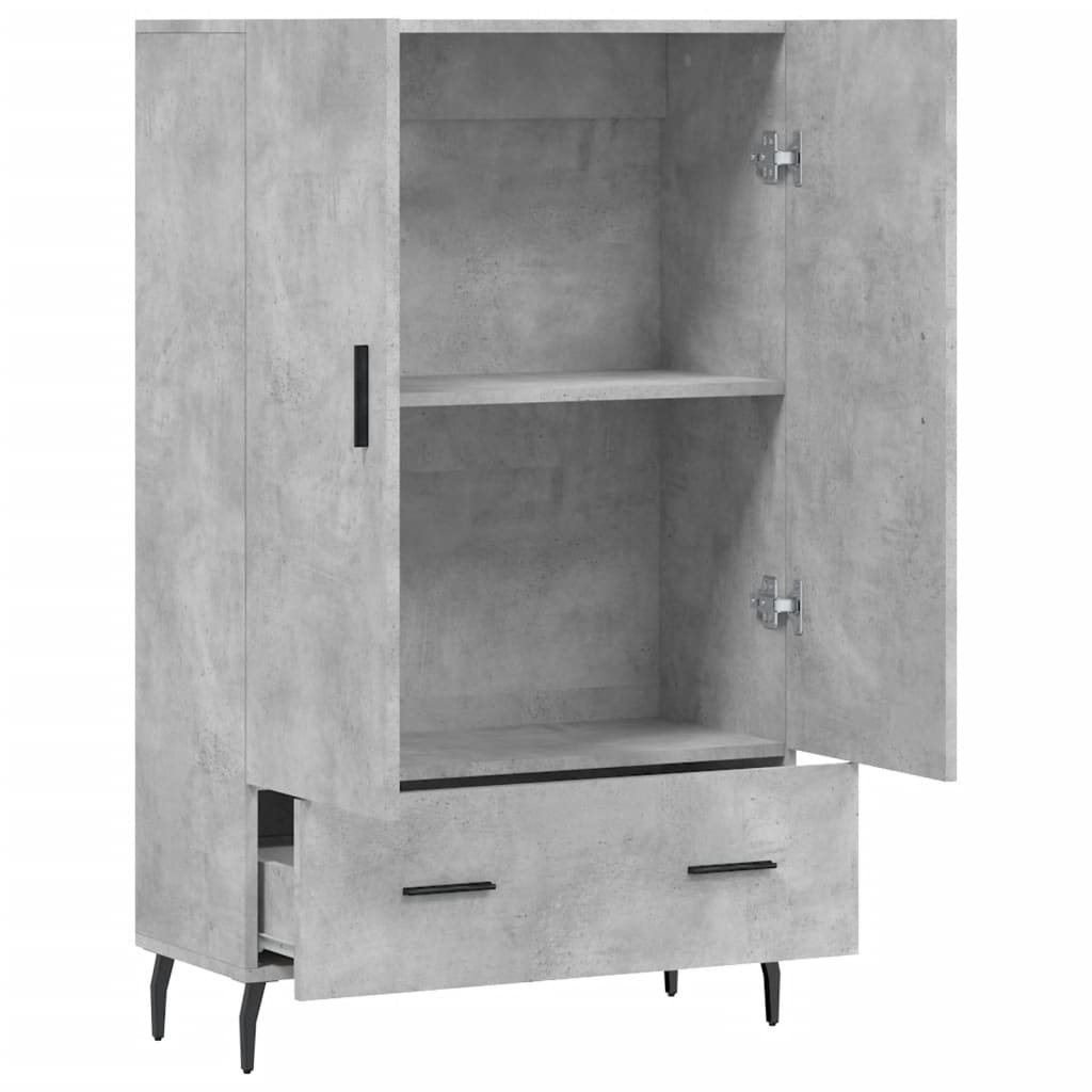 Skåp Betonggrå 69,5x31x115 cm