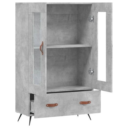 Skåp Betonggrå 69,5x31x115 cm